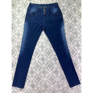 Women's Tush Push High Rise Light Blue Jeans Size 14 Stretch Tapered Leg‎